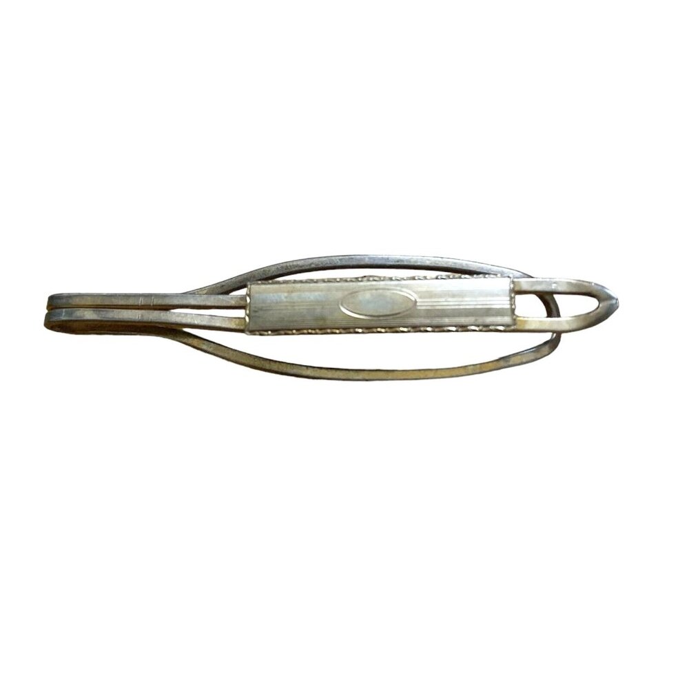 Vintage Rolled Gold Plate Metal Tie Bar Clip